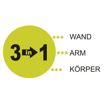 Wall Arm Body 3 in 1 Schlagpolster Wand Montage 65 cm