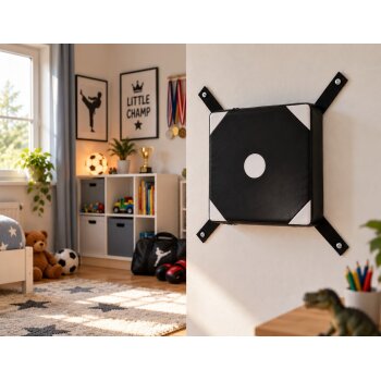 Wall Catcher Wand-Schlagpolster 34 x 34 cm schwarz