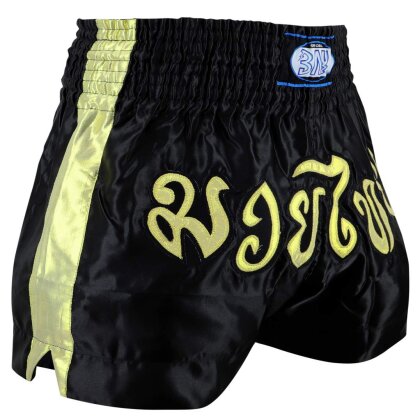 20 Jahre Jubel Angebot- Remy Thaiboxhose schwarz/gold glitter XXS - XXL