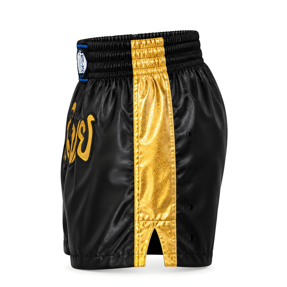 20 Jahre Jubel Angebot- Remy Thaiboxhose schwarz/gold glitter XXS - XXL