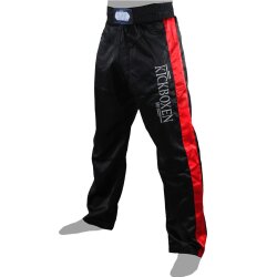 Stick Kickboxhose schwarz/rot 6XS - XXL Kinder und Erwachsene