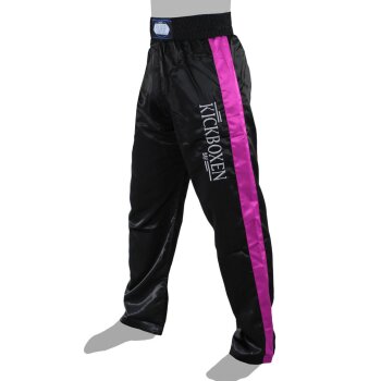 Stick Kickboxhose schwarz/pink4XS - XXL Kinder Erwachsene