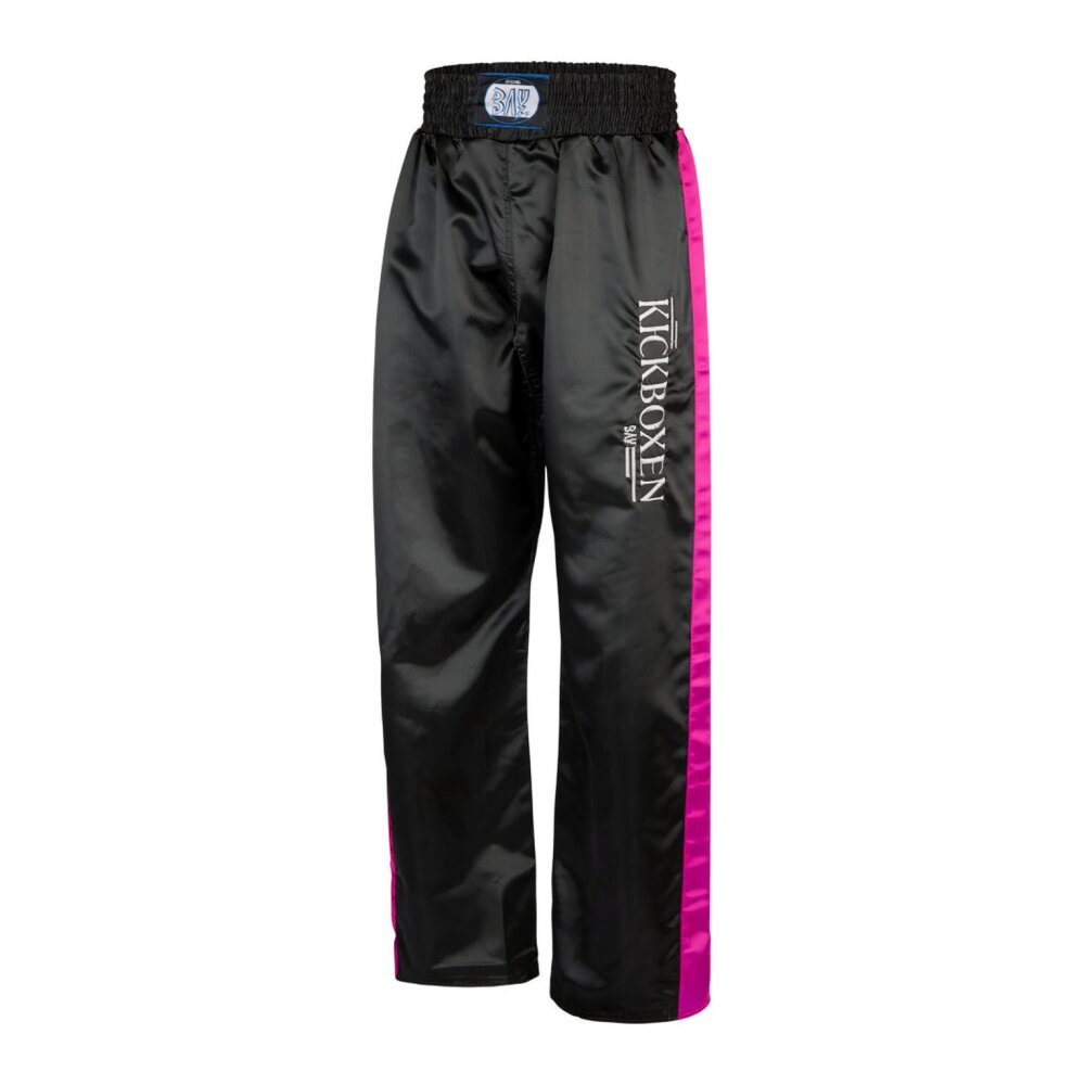 Stick Kickboxhose schwarz/pink  4XS - XXL Kinder Erwachsene