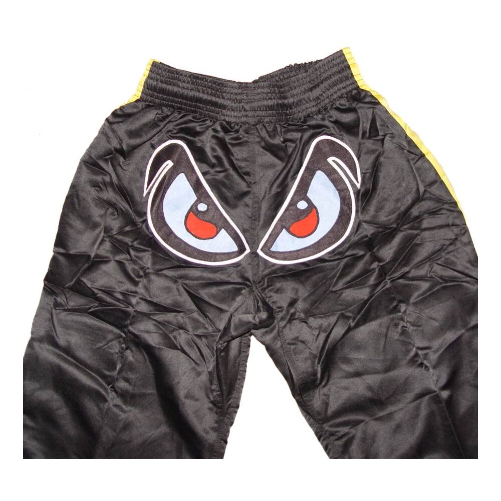 ANGEBOT des Monats - No Fear Augen Kickboxhose schwarz/gelb XXS - XXL