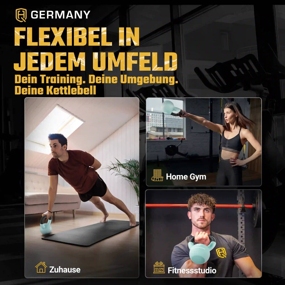 Kettlebell  Neopren Kugelhantel Krafttraining 2 - 32 kg