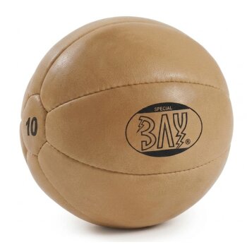 Medizinball Leder PU braun 3, 5, 7, 10 kg