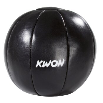 Echtes Leder Medizinball 3 kg schwarz