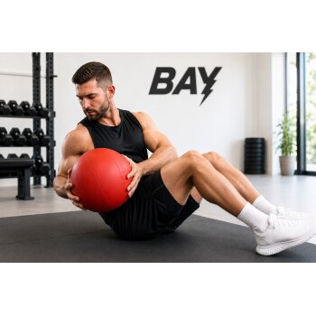 Medizinball Echt Leder rot 5 kg