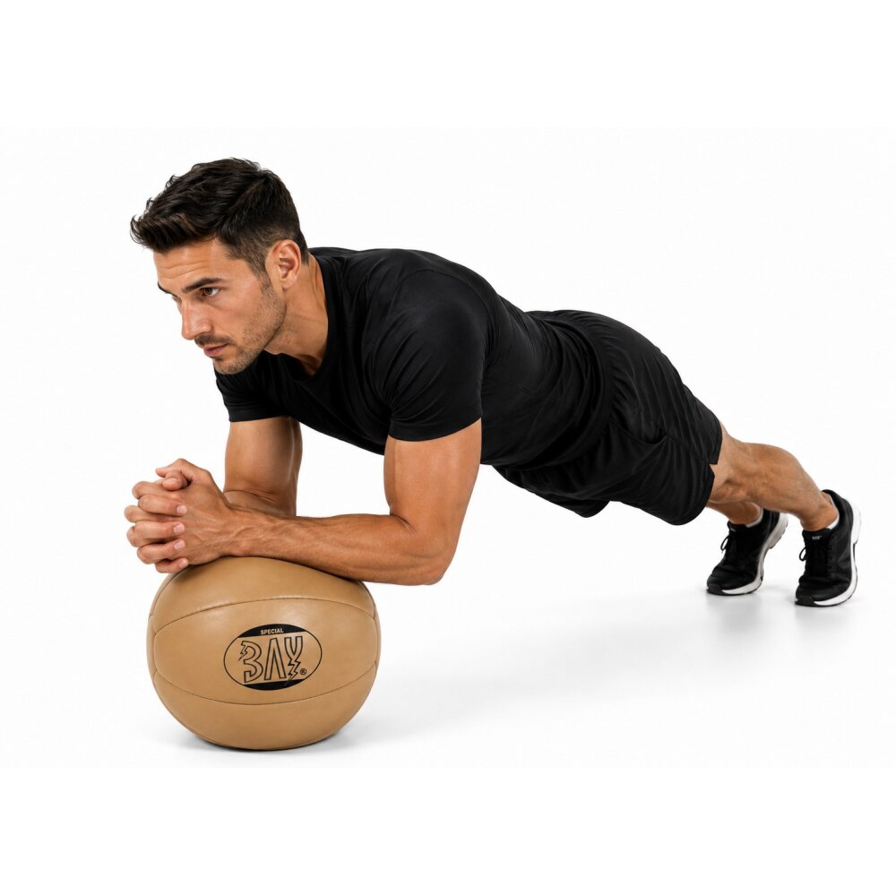 Retro Medizinball Leder PU 3 kg
