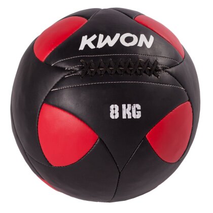 Trainingsball Medizinball 4 - 8 kg schwarz/rot