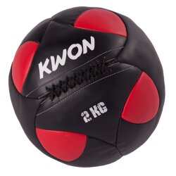 Trainingsball Medizinball 2 - 10 kg schwarz/rot