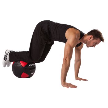 Trainingsball Medizinball 4 - 8 kg schwarz/rot
