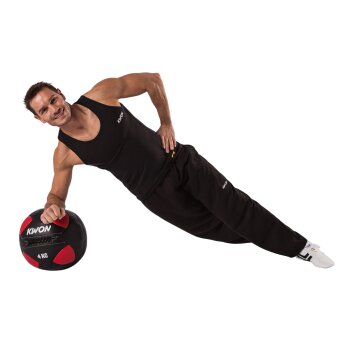 Trainingsball Medizinball 4 - 8 kg schwarz/rot