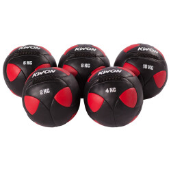 Trainingsball Medizinball schwarz/rot 4 kg