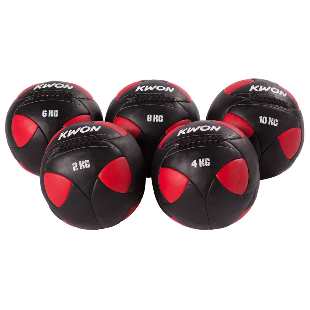 Trainingsball Medizinball schwarz/rot 4 kg