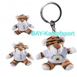 Pl&uuml;schtier Tiger Kickboxen Karate Taekwondo Schl&uuml;sselanh&auml;nger Taekwondo Guido