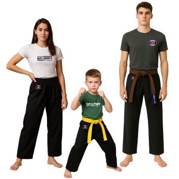 Kampfsporthose Traditional Basic 2025 schwarz 100% Baumwolle 8 UZ