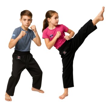 Kampfsporthose Traditional Basic 2025 schwarz 100% Baumwolle 8 UZ