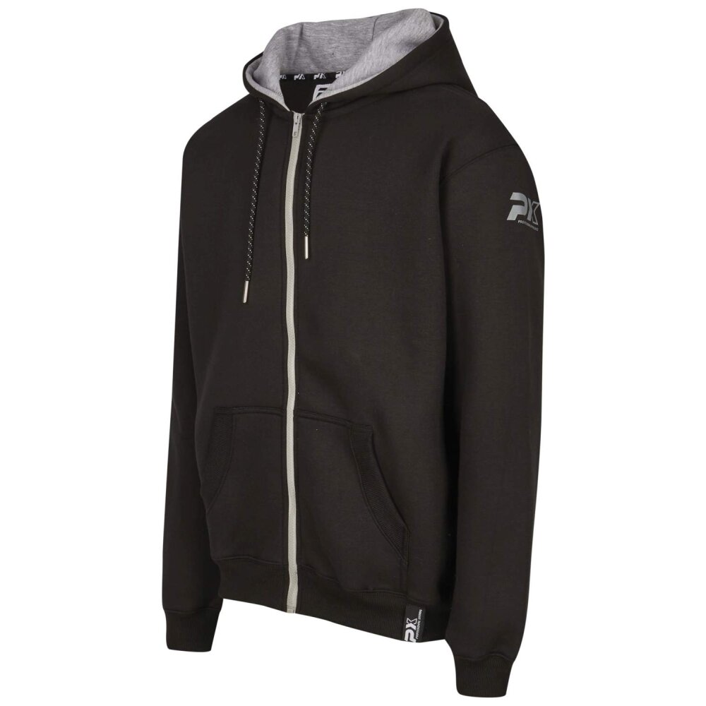 Hoodie schwarz grau M