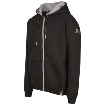 Hoodie schwarz grau L