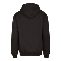 Hoodie schwarz grau L