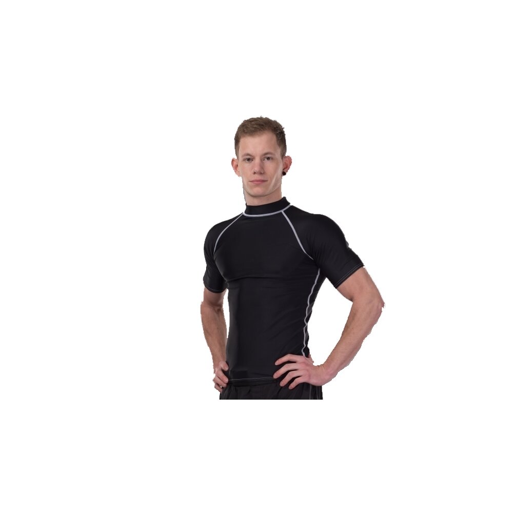 Rashguard kurzarm uni schwarz M