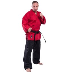 Karate Jacke 8 UZ rot 150