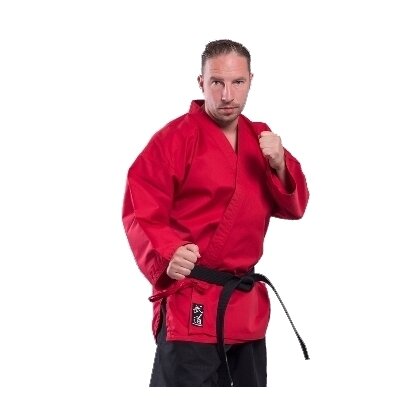 Karate Jacke 8 UZ rot 180