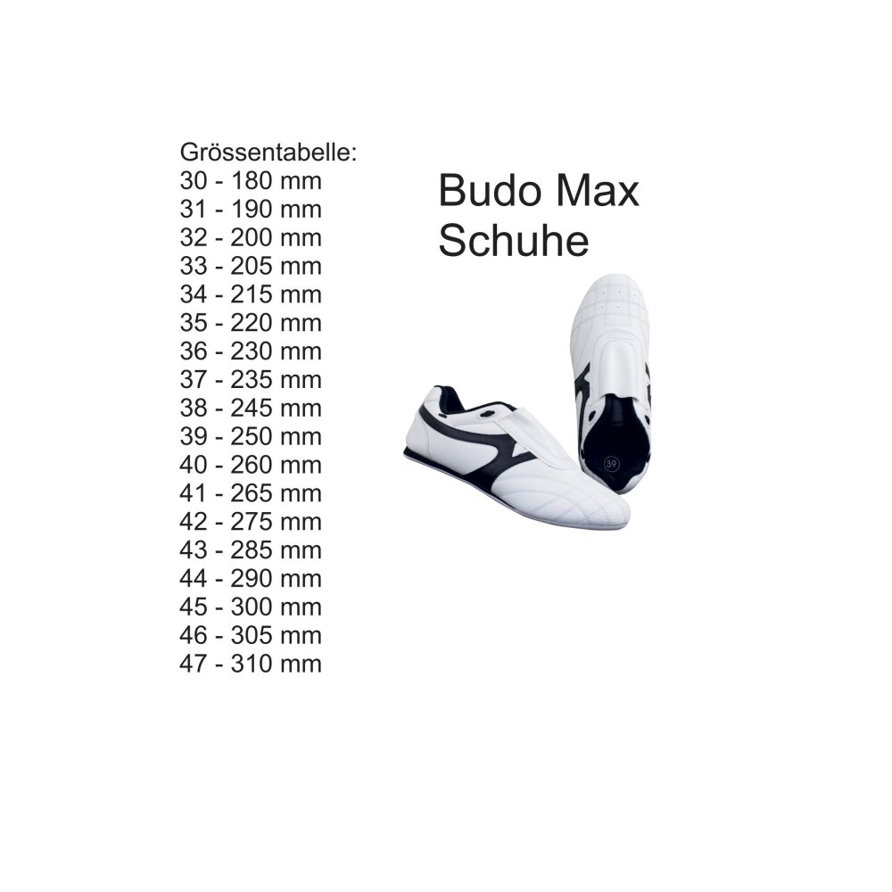 Budo-Max Kampfsportschuhe weiß Kinder Erwachsene 35