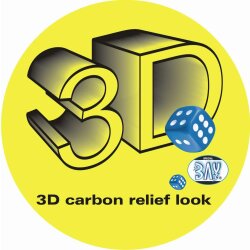 Carbon 3D Look Boxbandagen 2,5 Farben schwarz