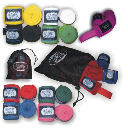 Clever Set Boxbandagen + Mesh Bag schwarz