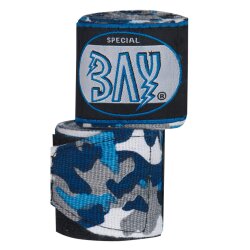 Camouflage Fun Boxbandagen 2,5 m blau/schwarz
