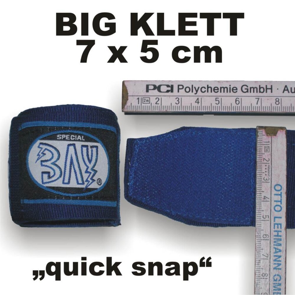 Junior Big Klett Boxbandagen 2,5 m blau