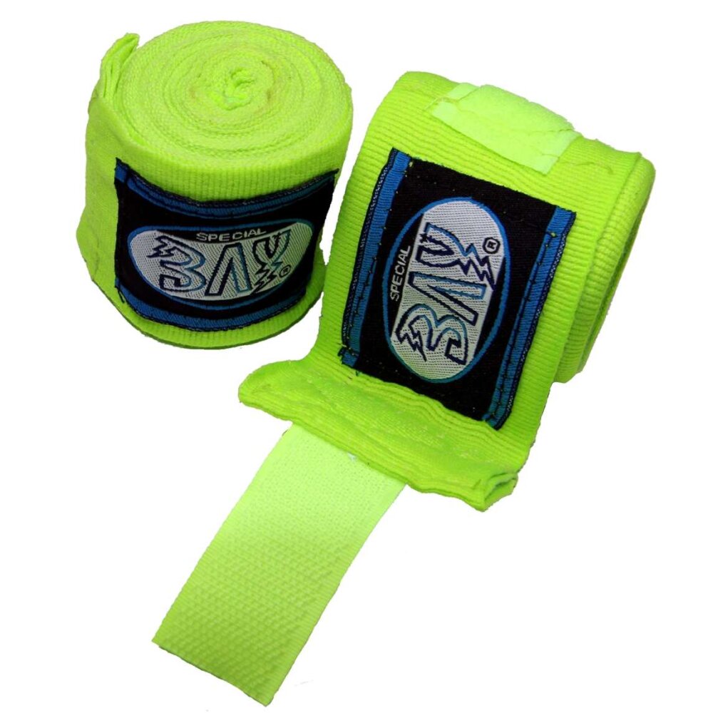 Neon Flash gr&uuml;n Boxbandagen 3,5 m