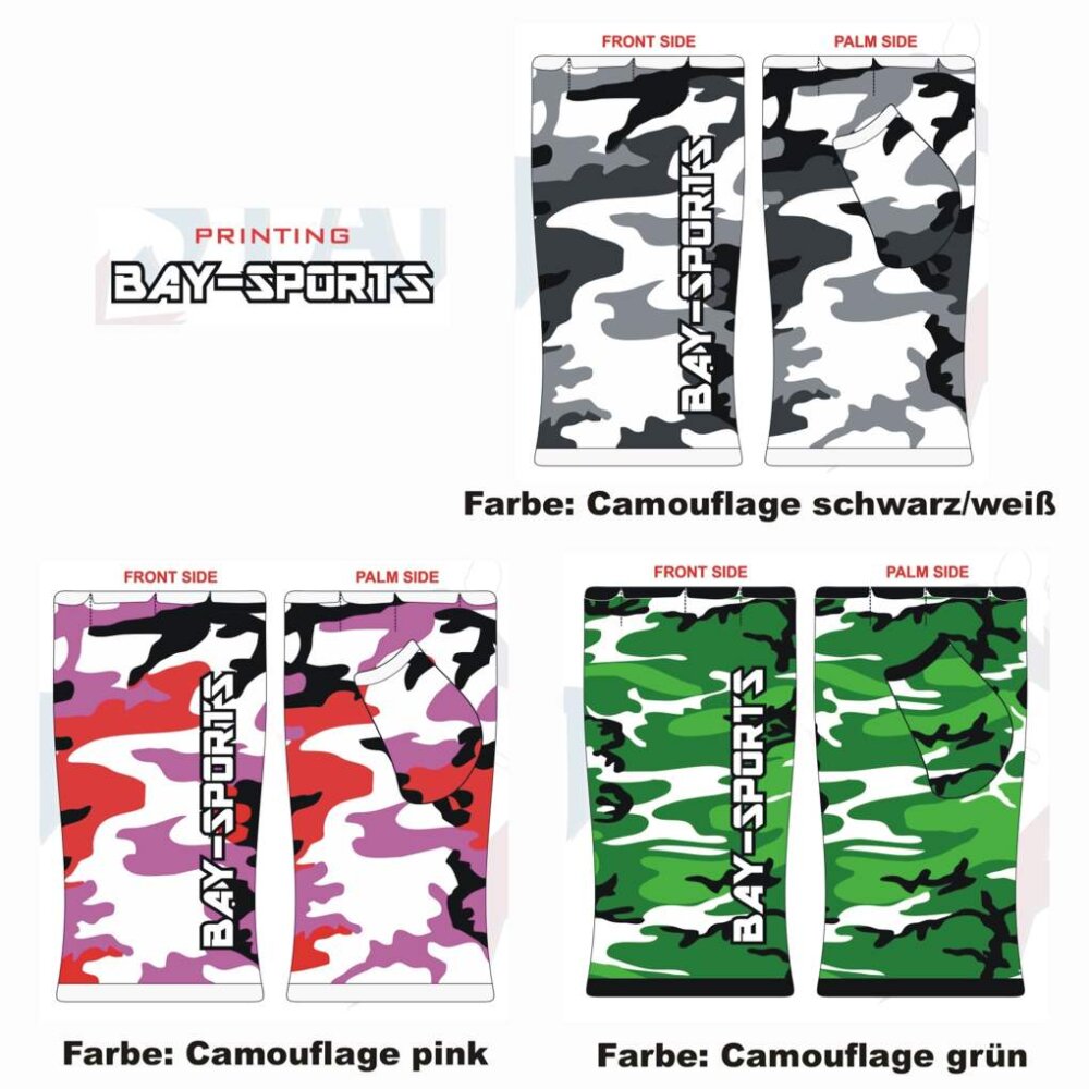 Camouflage Schlupfbandagen XS - XL Farben