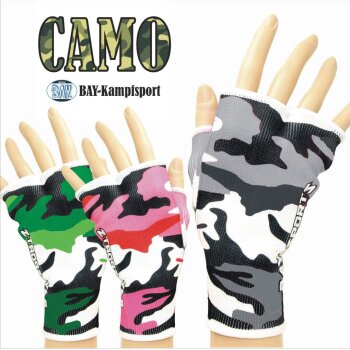 20 Jahre Jubel Angebot - Camouflage Schlupfbandagen XS - XL Farben pink/schwarz L