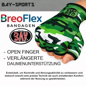 20 Jahre Jubel Angebot - Camouflage Schlupfbandagen XS - XL Farben grün/schwarz XL