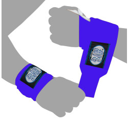 Wrist Wraps 65 cm (L) Bandagen blau