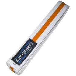 3-farbige Budog&uuml;rtel wei&szlig;/orange/wei&szlig; 220