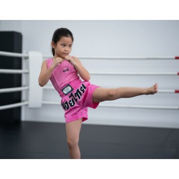 ANGEBOT des Monats - Remy Thaiboxhose pink rosa mit Schrift L