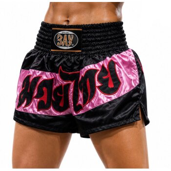 20 Jahre Jubel Angebot - Fashion Thaiboxhose pink /schwarz M