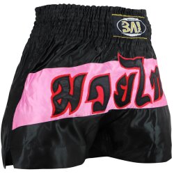 Fashion Thaiboxhose pink /schwarz L