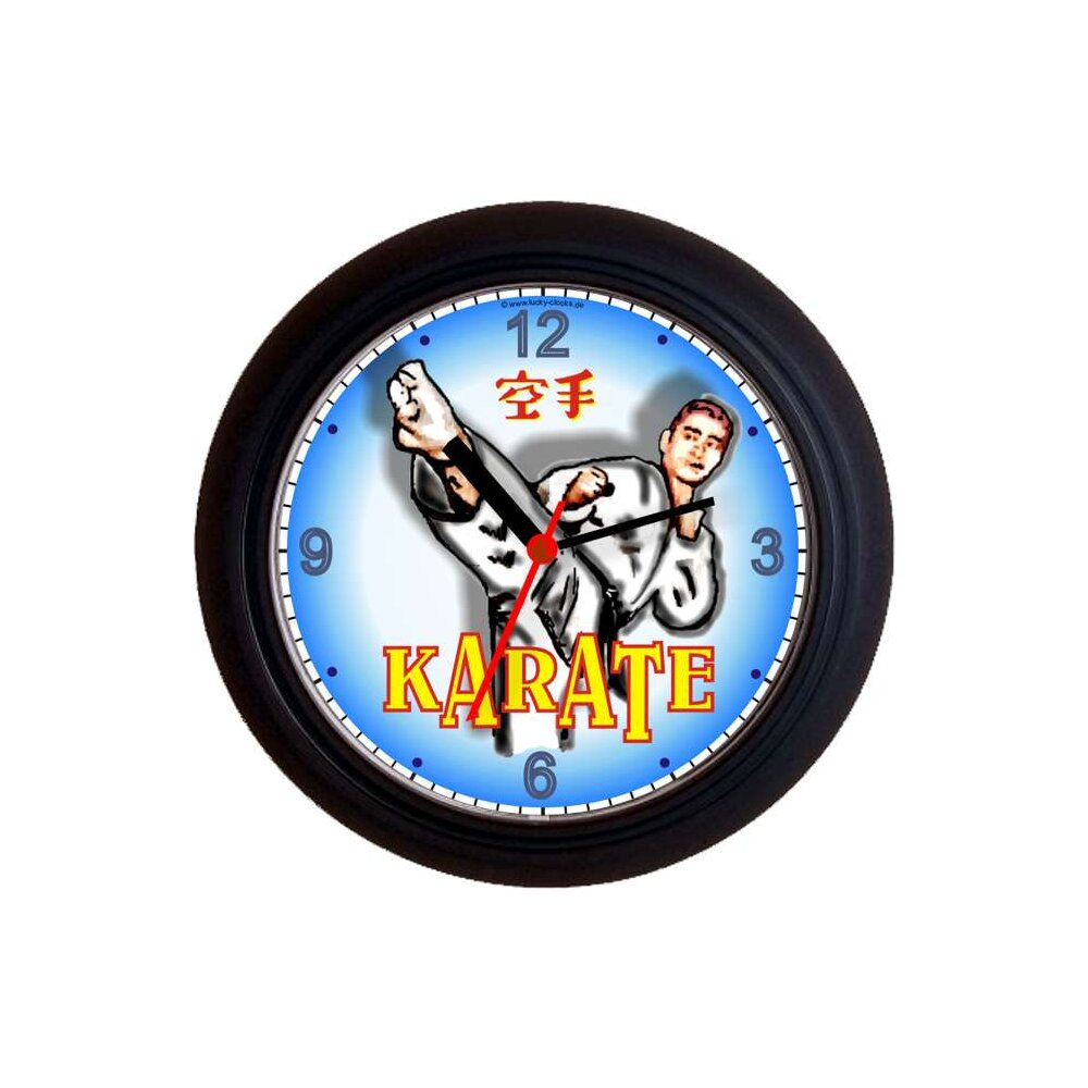 Wanduhr Kumite Karate K&auml;mpfer