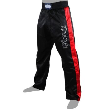 Stick Kickboxhose schwarz/rot 180 (L)
