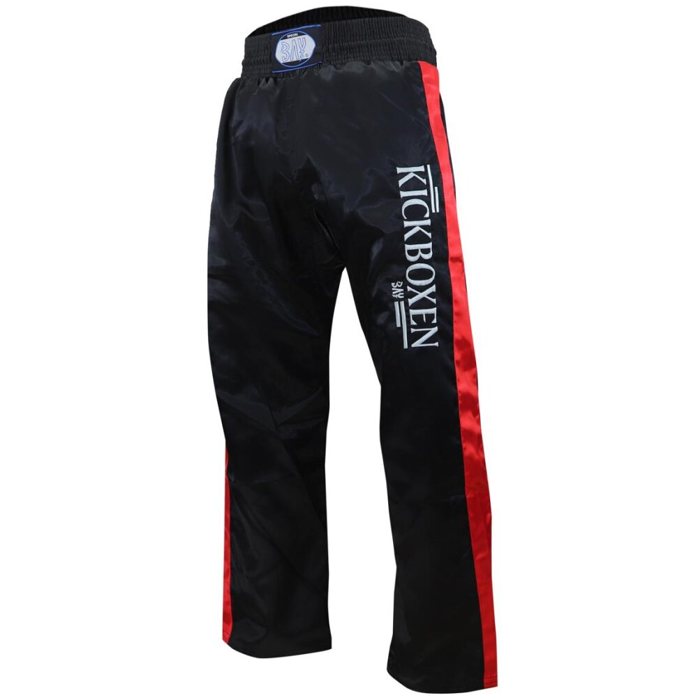 Stick Kickboxhose schwarz/rot 190 (XL)