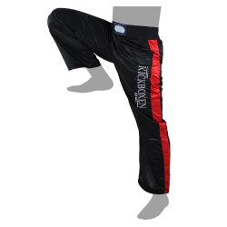 Stick Kickboxhose schwarz/rot 200 (XXL)