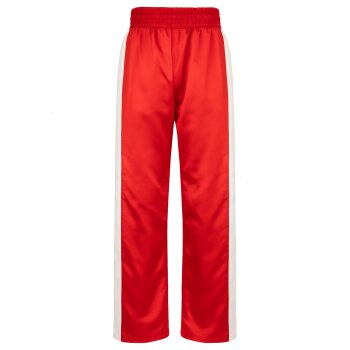 Stick Kickboxhose rot/weiß 4XS - XXL Kinder Erwachsene 150 (XS)