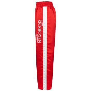 Stick Kickboxhose rot/weiß 4XS - XXL Kinder Erwachsene 150 (XS)