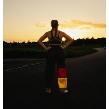 20 Jahre Jubel Angebot - Germany BRD Kickboxhose schwarz/rot/gelb gold 160 (S)