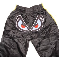 No Fear Augen Kickboxhose schwarz/gelb 170 (M)